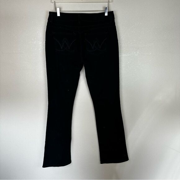 Wrangler Black Bell Botton Jeans Wide Leg Boot Barn Size 32 - Picture 5 of 9